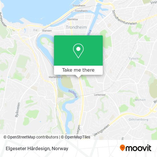 Elgeseter Hårdesign map