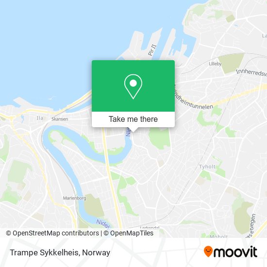 Trampe Sykkelheis map