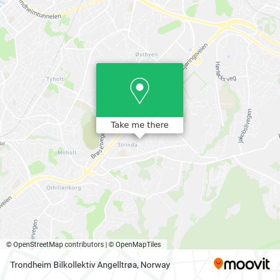 Trondheim Bilkollektiv Angelltrøa map