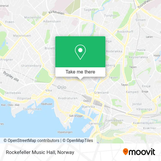 Rockefeller Music Hall map