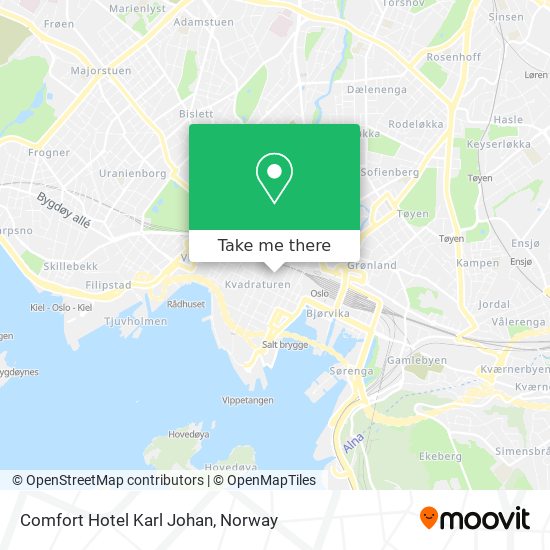 Comfort Hotel Karl Johan map