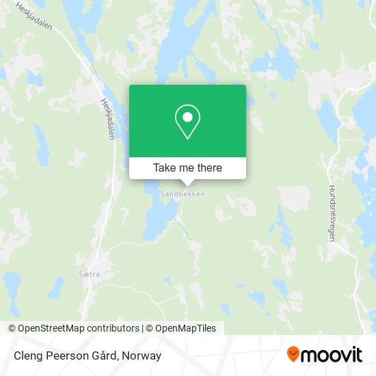Cleng Peerson Gård map
