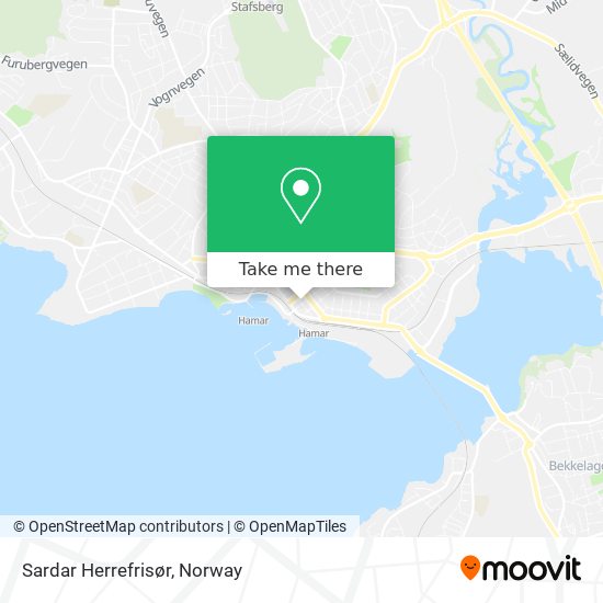 Sardar Herrefrisør map