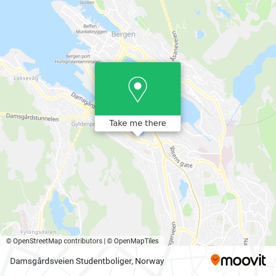 Damsgårdsveien Studentboliger map