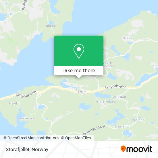 Storafjellet map