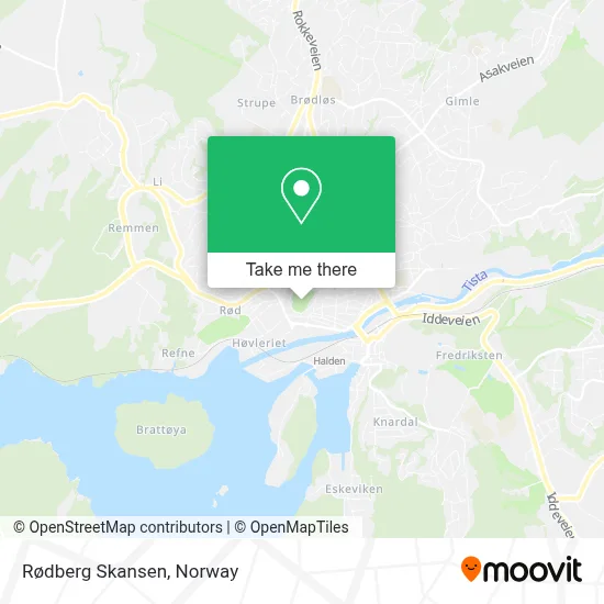 Rødberg Skansen map