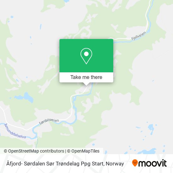 Åfjord- Sørdalen Sør Trøndelag Ppg Start map