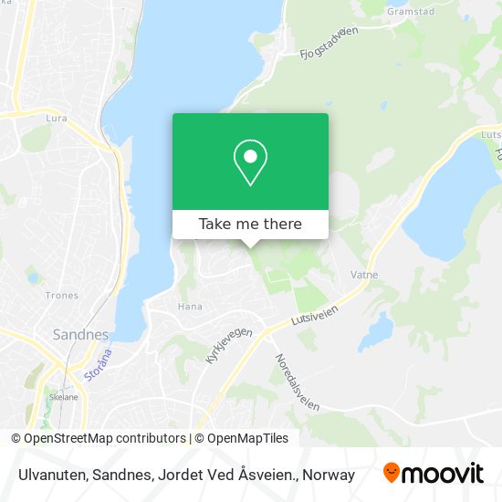 Ulvanuten, Sandnes, Jordet Ved Åsveien. map