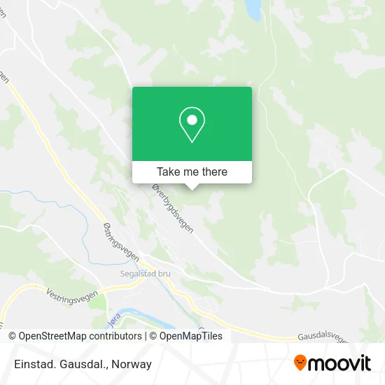 Einstad. Gausdal. map