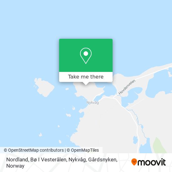 Nordland, Bø I Vesterålen, Nykvåg, Gårdsnyken map