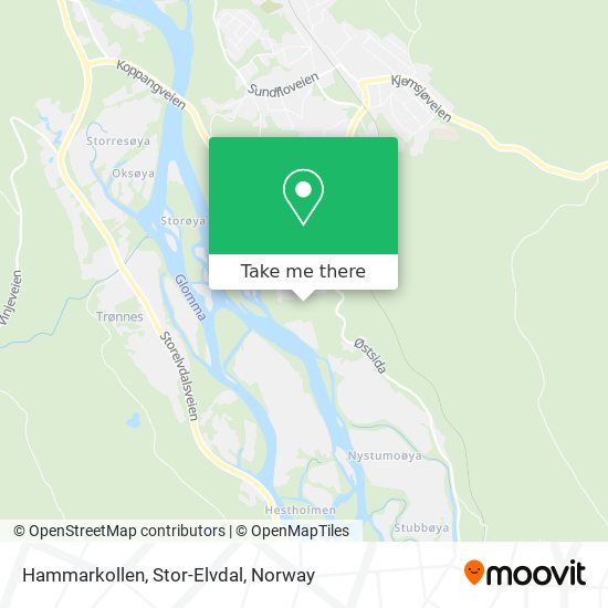 Hammarkollen, Stor-Elvdal map