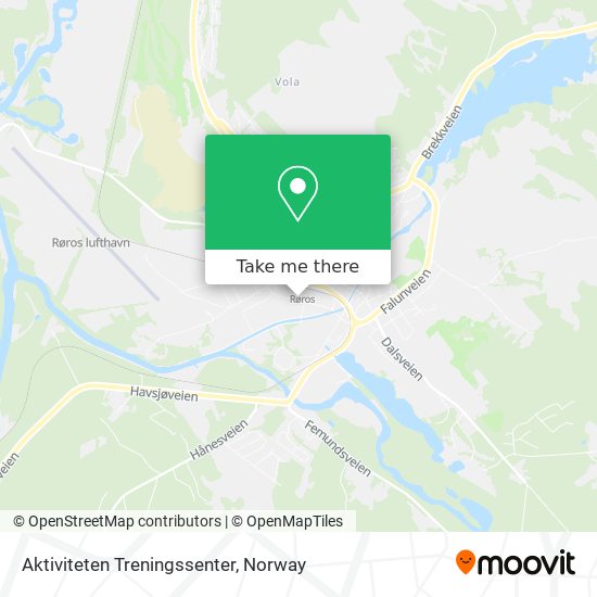 Aktiviteten Treningssenter map