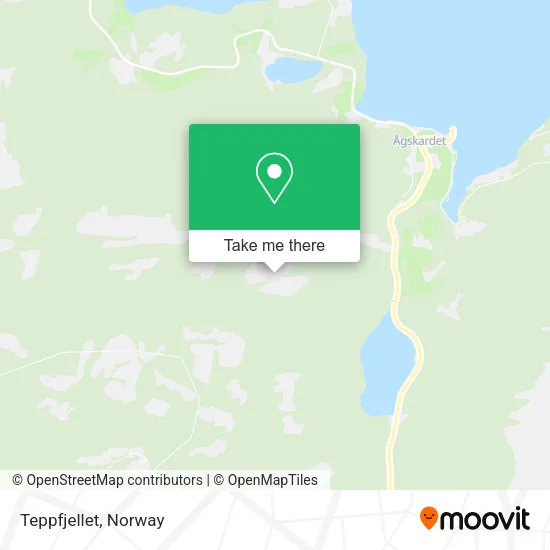 Teppfjellet map
