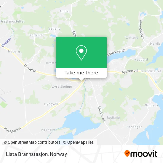 Lista Brannstasjon map