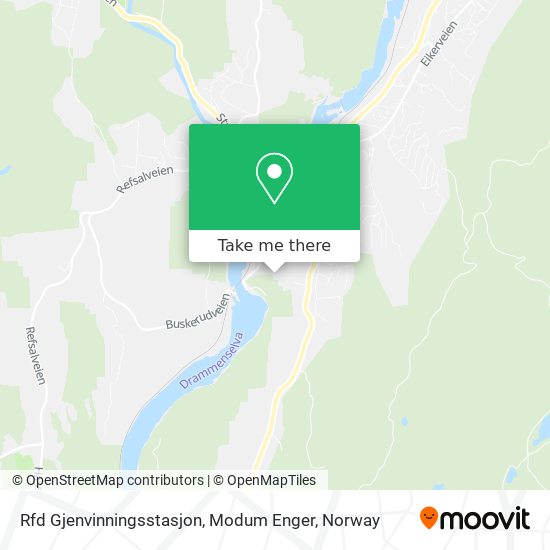 Rfd Gjenvinningsstasjon, Modum Enger map