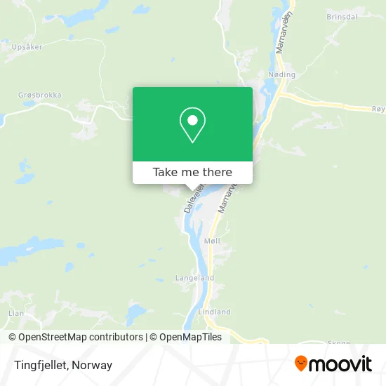 Tingfjellet map