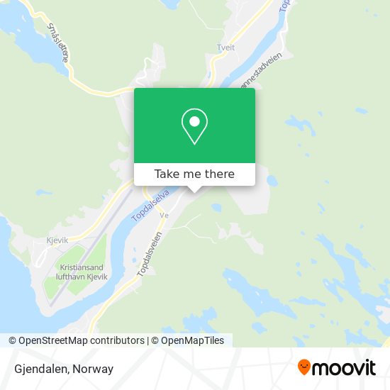 Gjendalen map