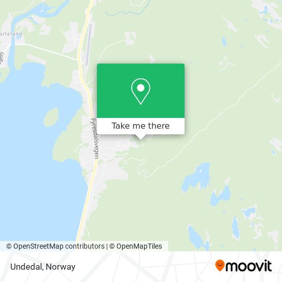 Undedal map