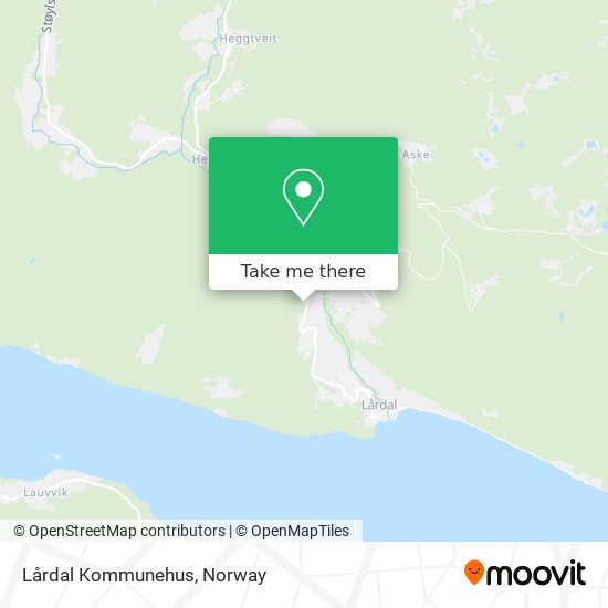 Lårdal Kommunehus map
