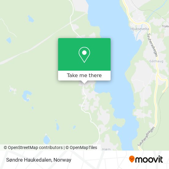Søndre Haukedalen map