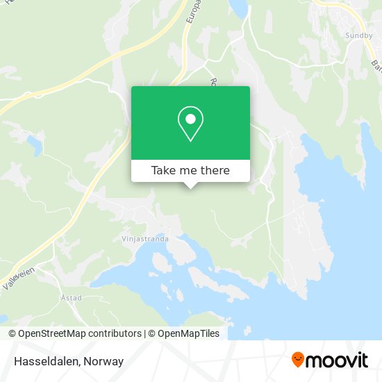 Hasseldalen map