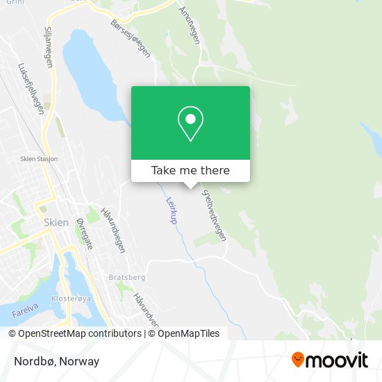 Nordbø map