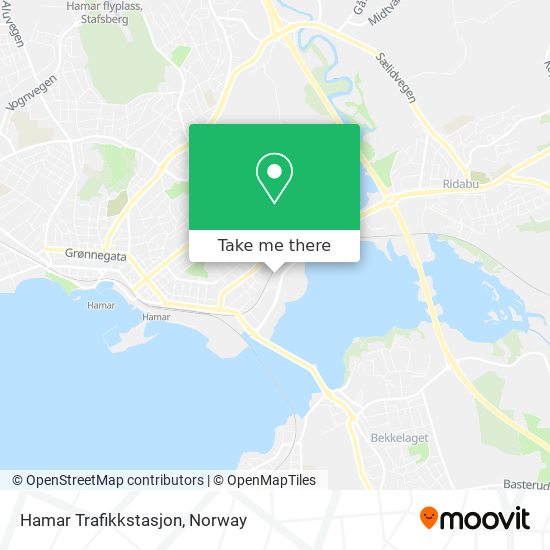 Hamar Trafikkstasjon map