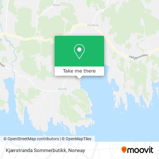 Kjærstranda Sommerbutikk map