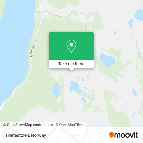 Tveitestølen map