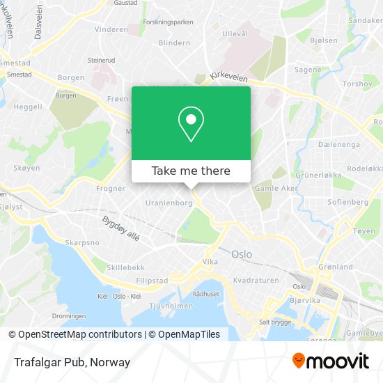 Trafalgar Pub map