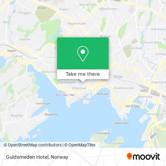 Guldsmeden Hotel map