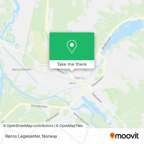Røros Legesenter map