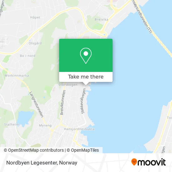 Nordbyen Legesenter map