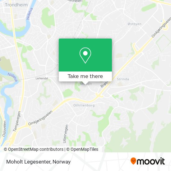 Moholt Legesenter map