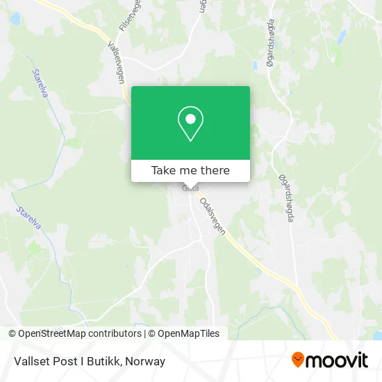 Vallset Post I Butikk map