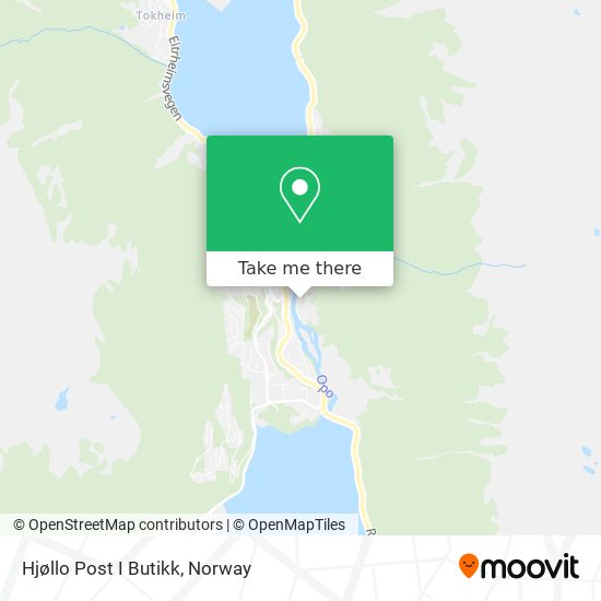 Hjøllo Post I Butikk map