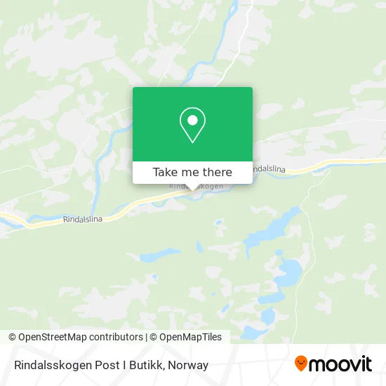 Rindalsskogen Post I Butikk map