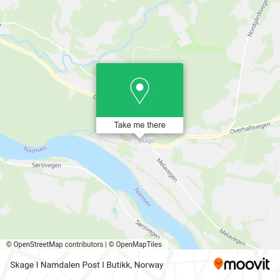 Skage I Namdalen Post I Butikk map