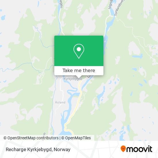 Recharge Kyrkjebygd map