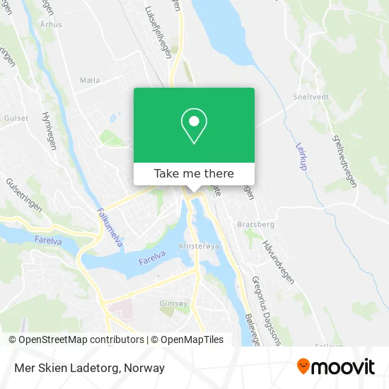 Mer Skien Ladetorg map