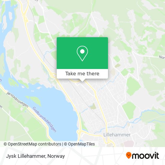 Jysk Lillehammer map