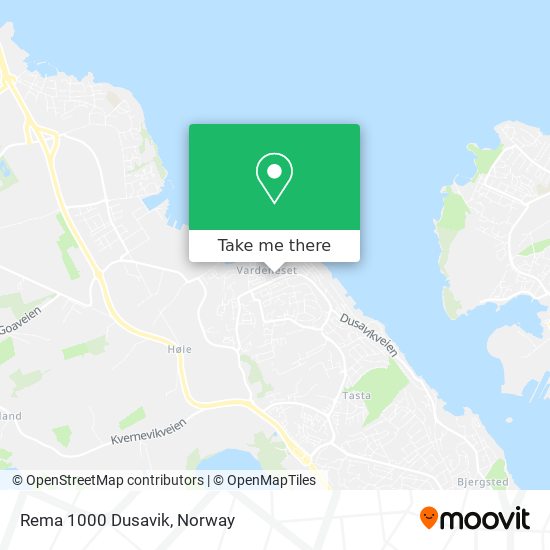 Rema 1000 Dusavik map