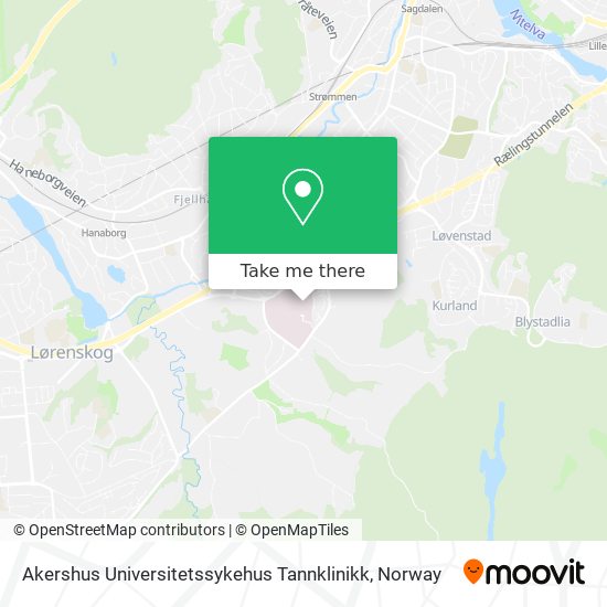 Akershus Universitetssykehus Tannklinikk map