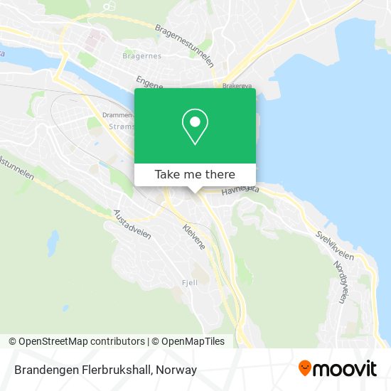 Brandengen Flerbrukshall map