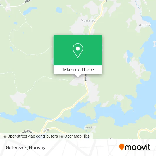 Østensvik map
