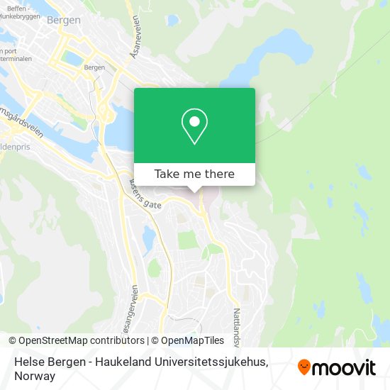 Helse Bergen - Haukeland Universitetssjukehus map
