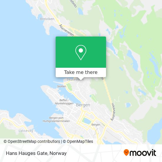 Hans Hauges Gate map