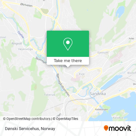Dønski Servicehus map