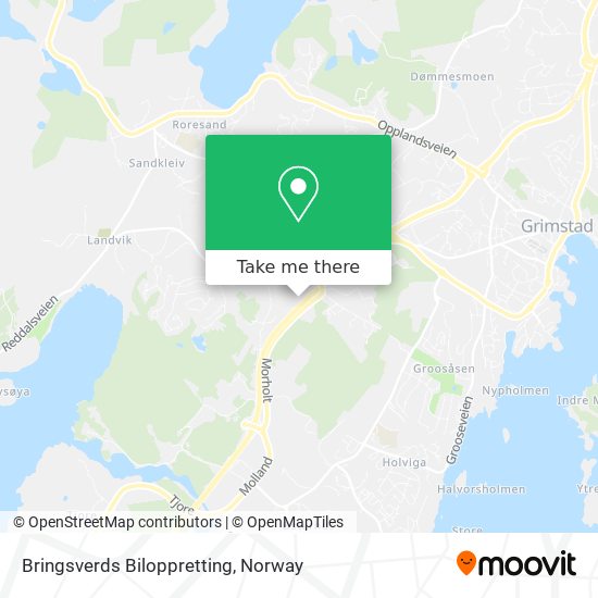 Bringsverds Biloppretting map