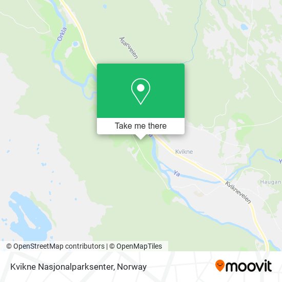 Kvikne Nasjonalparksenter map